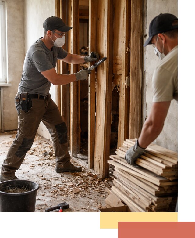 Демонтаж деревянных перегородок в Боровичах быстро и аккуратно