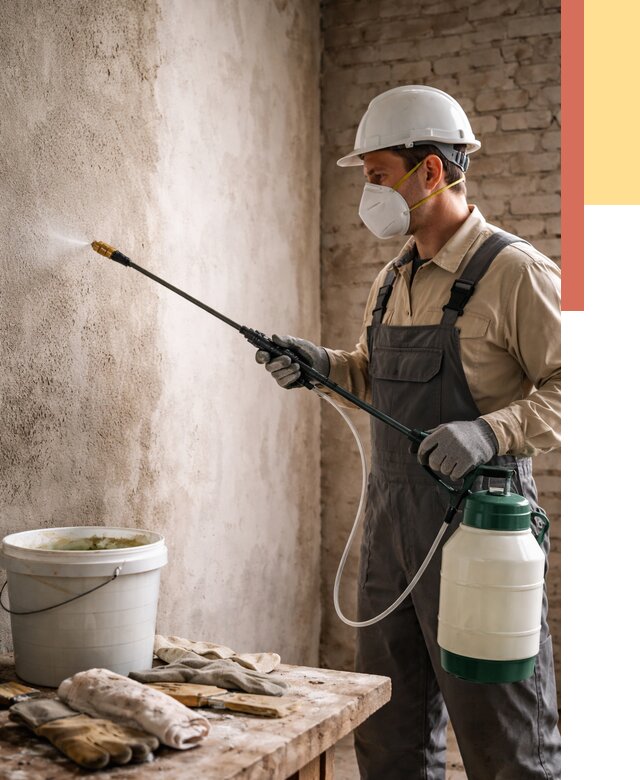 Антисептическая обработка стен в Боровичах от 1251 руб. — быстро и недорого | ОТДЕЛОЧНИК-Брв