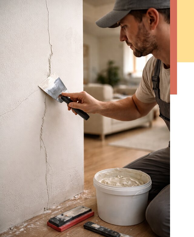 Заделка трещин и сколов в Боровичах от 2554 руб. — быстро и недорого | ОТДЕЛОЧНИК-Брв