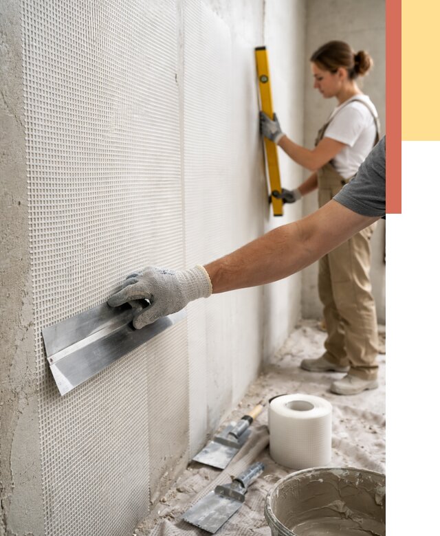 Армирование стен стеклосеткой в Боровичах от 3335 руб. под ключ | ОТДЕЛОЧНИК-Брв