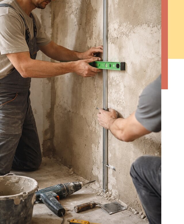 Установка штукатурных маяков в Боровичах от 7296 руб. — быстро и недорого | ОТДЕЛОЧНИК-Брв