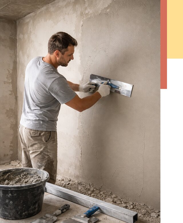 Штукатурка стен без маяков в Боровичах от 7505 руб/м2 — услуги и цена | ОТДЕЛОЧНИК-Брв