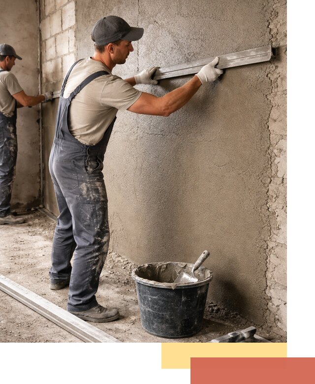 Штукатурка стен цементно-песчаная в Боровичах профессионально