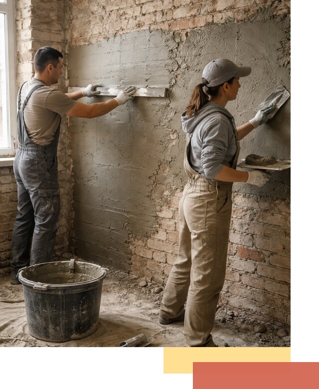 Штукатурка кирпичных стен в Боровичах — качественно и надежно