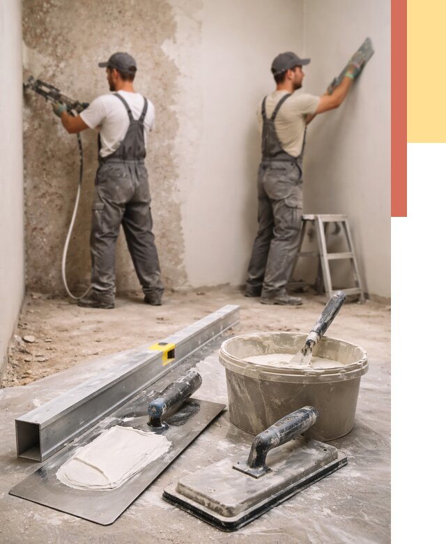 Штукатурка стен под обои в Боровичах от 4690 руб./м2 — выравнивание под обои | ОТДЕЛОЧНИК-Брв