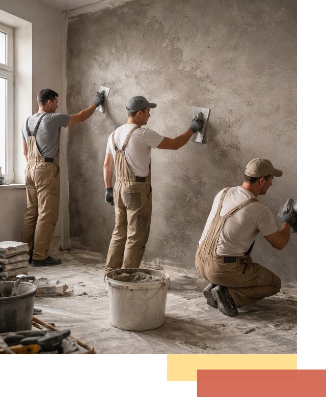 Декоративная штукатурка под бетон в Боровичах для стен и потолков