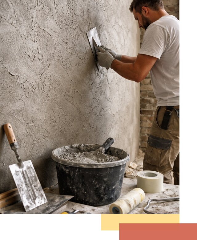 Декоративная штукатурка лофт в Боровичах — отделка стен и потолков