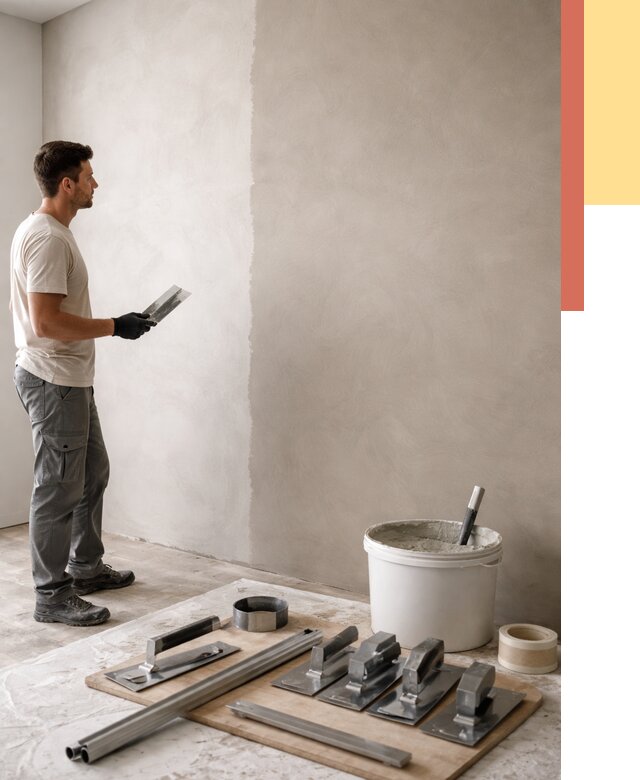 Нанесение микроцемента на стены в Боровичах от 3335 руб./м2 под ключ | ОТДЕЛОЧНИК-Брв