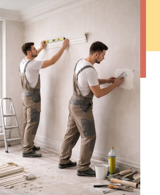 Монтаж лепнины на стены в Боровичах от 4690 руб. — недорого, быстро | ОТДЕЛОЧНИК-Брв