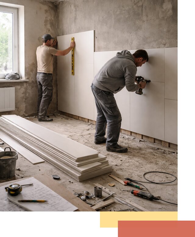 Монтаж ПВХ панелей на стены в Боровичах качественно и быстро