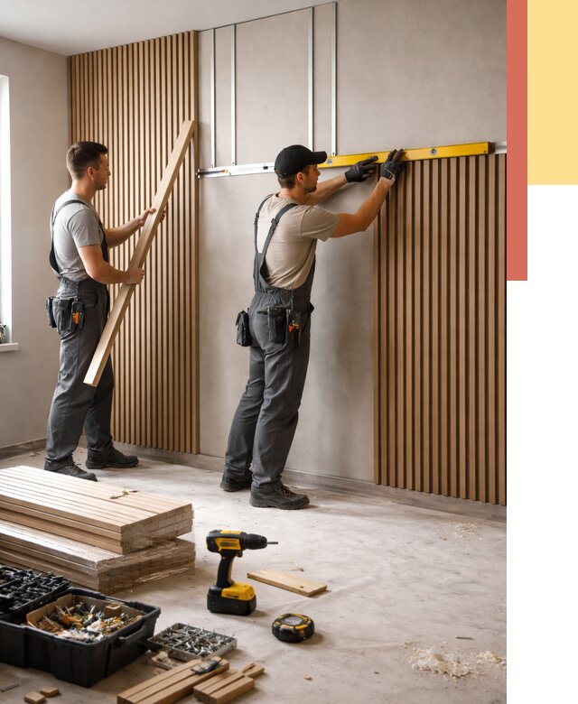 Монтаж реечных панелей на стены в Боровичах от 1251 руб. — быстро и недорого | ОТДЕЛОЧНИК-Брв