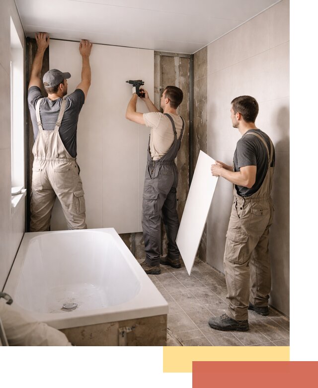 Отделка ванной панели ПВХ профессионально в Боровичах