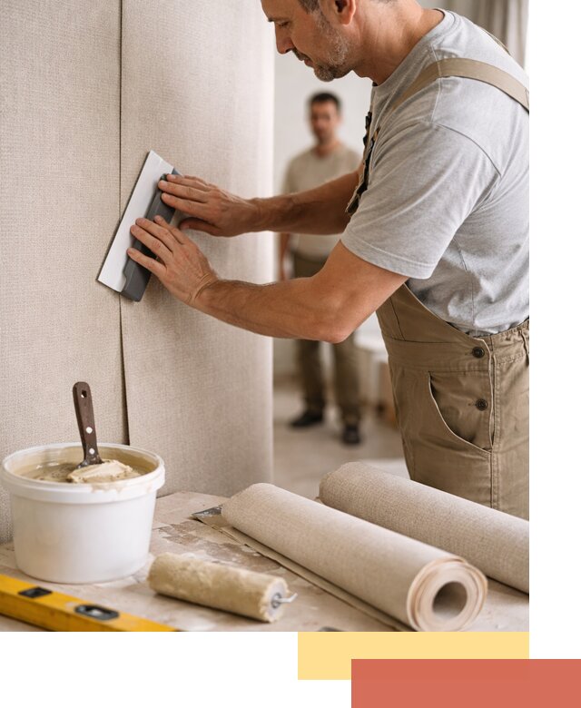 Поклейка текстильных обоев в Боровичах профессионально и аккуратно