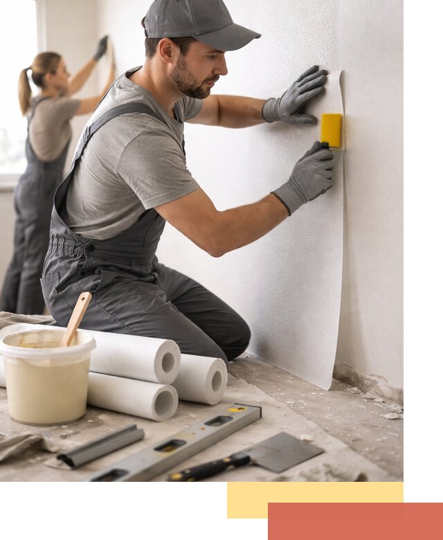 Поклейка стеклообоев профессионально в Боровичах