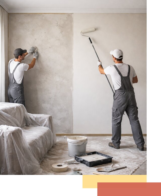 Покраска стен антивандальной краской в Боровичах