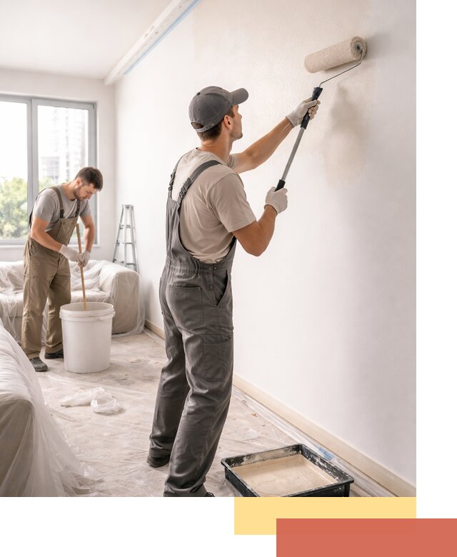 Покраска стен в офисе в Боровичах — быстрый и качественный ремонт