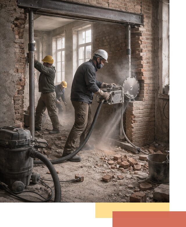 Прорезка проема в стене под дверной или оконный проем в Боровичах