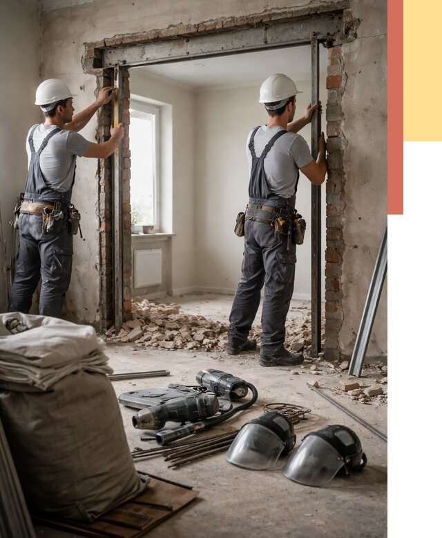 Расширение дверного проема в Боровичах от 13029 руб. под ключ | ОТДЕЛОЧНИК-Брв