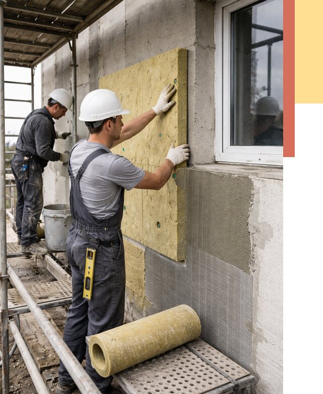 Утепление стен в Боровичах от 4482 руб. под ключ — быстро и недорого | ОТДЕЛОЧНИК-Брв