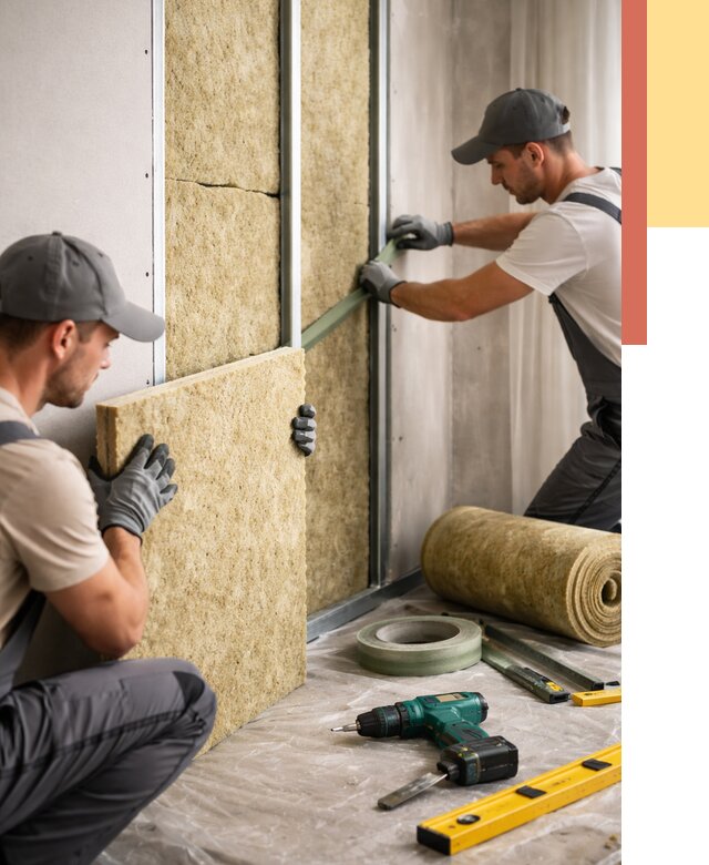 Шумоизоляция стен в Боровичах под ключ от 1928 руб. | ОТДЕЛОЧНИК-Брв