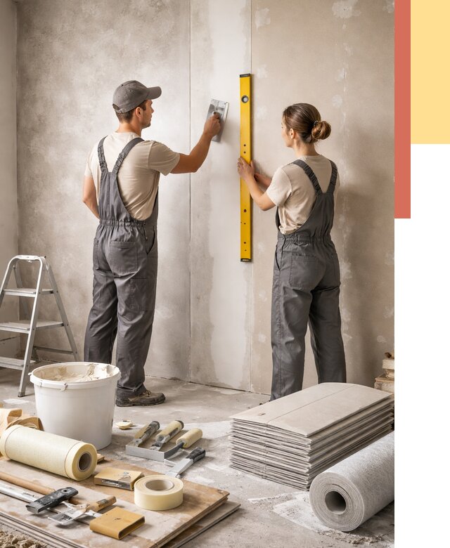 Отделка стен в Боровичах от 1563 руб/м² — недорого, быстро, под ключ | ОТДЕЛОЧНИК-Брв