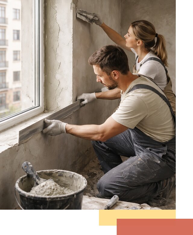 Штукатурка откосов дверей и окон профессионально в Боровичах