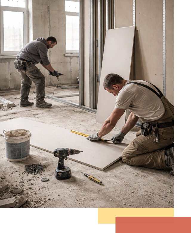 Кладка перегородок из ПГП под ключ в Боровичах