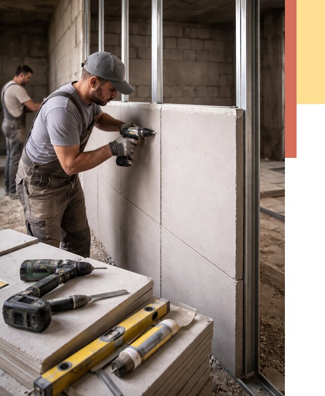 Кладка влагостойких перегородок ПГП в Боровичах от 1251 руб. под ключ | ОТДЕЛОЧНИК-Брв