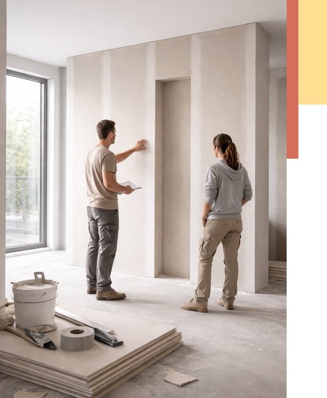 Зонирующая перегородка из гипсокартона в Боровичах от 2918 руб. под ключ | ОТДЕЛОЧНИК-Брв