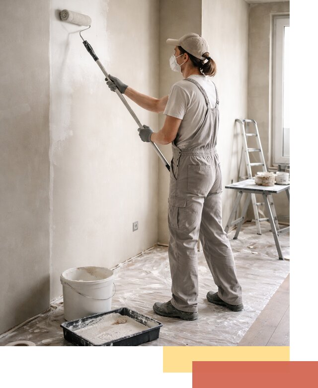 Покраска перегородок из гипсокартона в Боровичах качественно и недорого