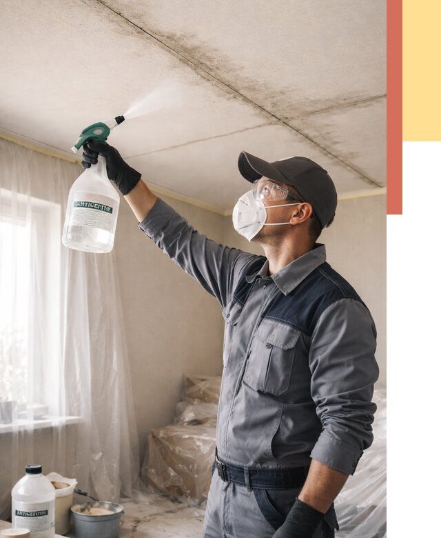 Антисептическая обработка потолка в Боровичах от 2606 руб. | ОТДЕЛОЧНИК-Брв