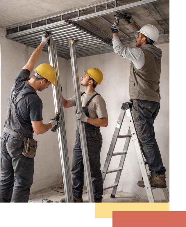 Монтаж реечного потолка под ключ в Боровичах