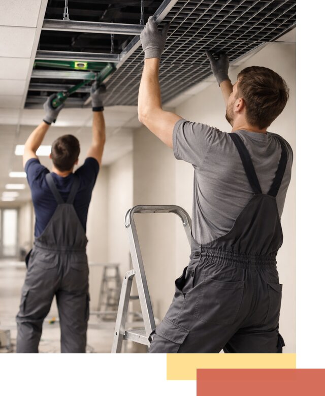 Монтаж потолка Грильято в Боровичах: установка под ключ качественно