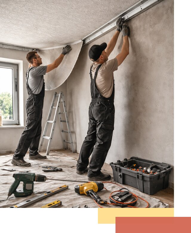 Монтаж фактурного натяжного потолка в Боровичах качественно и быстро