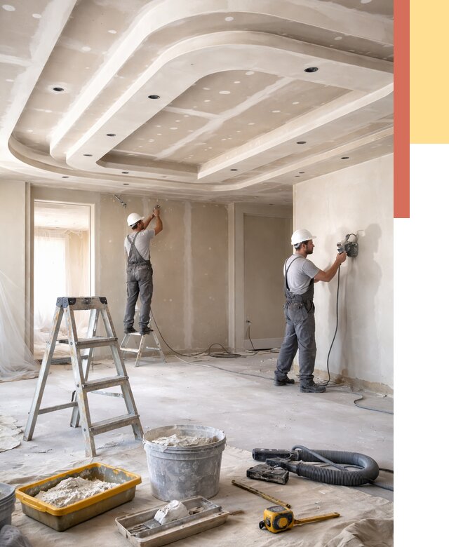 Многоуровневый потолок из гипсокартона в Боровичах от 782 руб. под ключ | ОТДЕЛОЧНИК-Брв