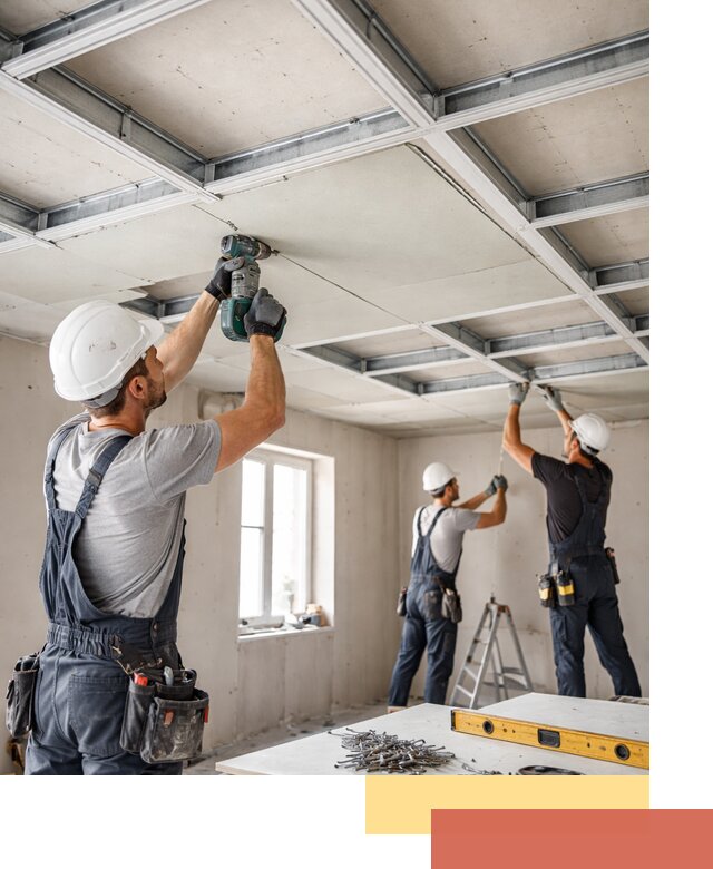 Кессонный потолок из гипсокартона под ключ в Боровичах