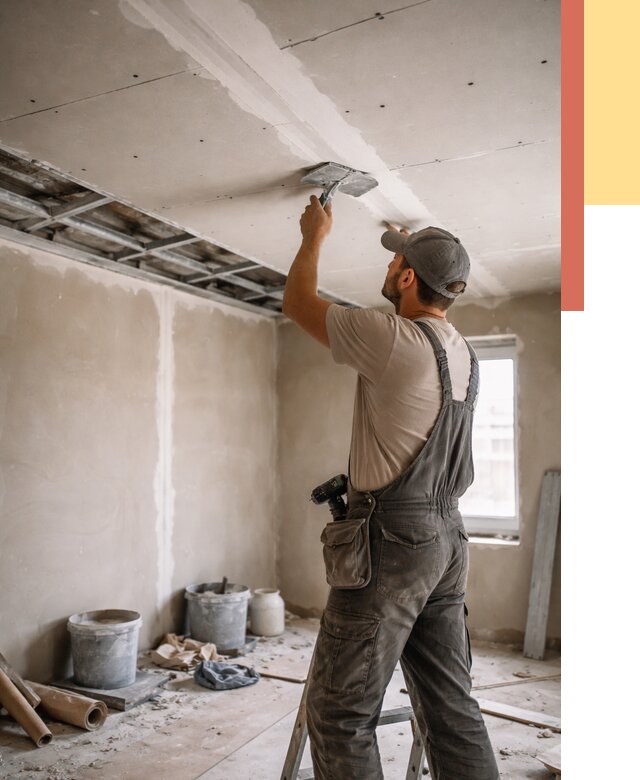 Ремонт потолка из гипсокартона в Боровичах от 677 руб./м² — быстро и недорого | ОТДЕЛОЧНИК-Брв