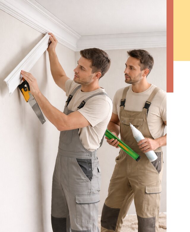 Монтаж потолочного плинтуса в Боровичах от 2397 руб. — быстро и недорого | ОТДЕЛОЧНИК-Брв