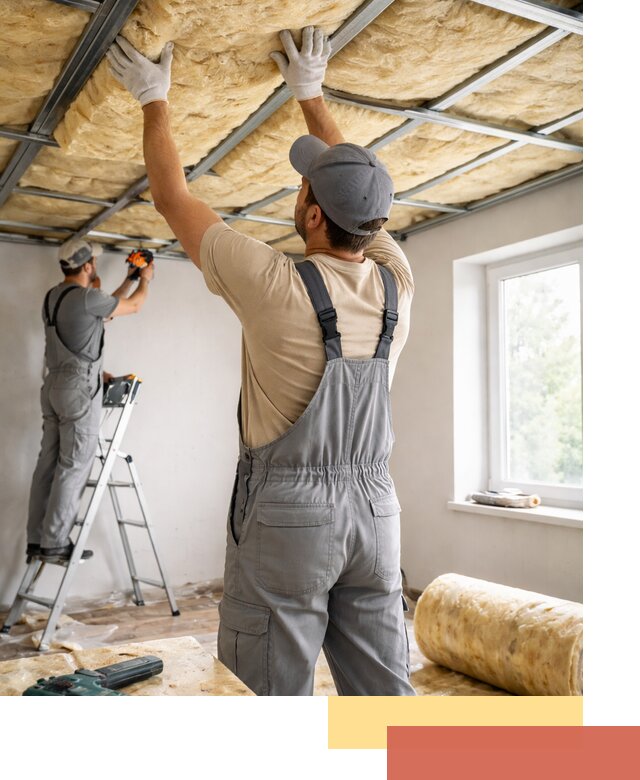 Утепление потолка под ключ в Боровичах качественно и быстро