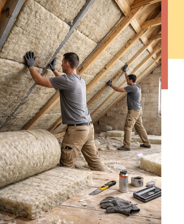 Утепление потолка минватой в Боровичах от 1511 руб. — быстро и недорого | ОТДЕЛОЧНИК-Брв