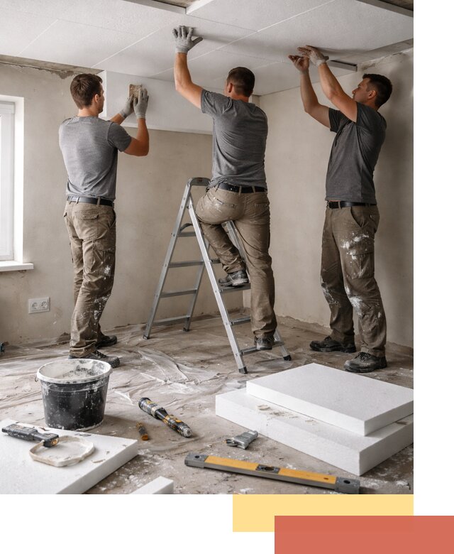 Утепление потолка пенопластом в Боровичах быстро и качественно