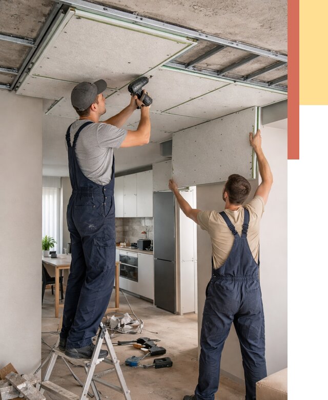 Шумоизоляция потолка панелями зипс в Боровичах от 1928 руб. под ключ | ОТДЕЛОЧНИК-Брв